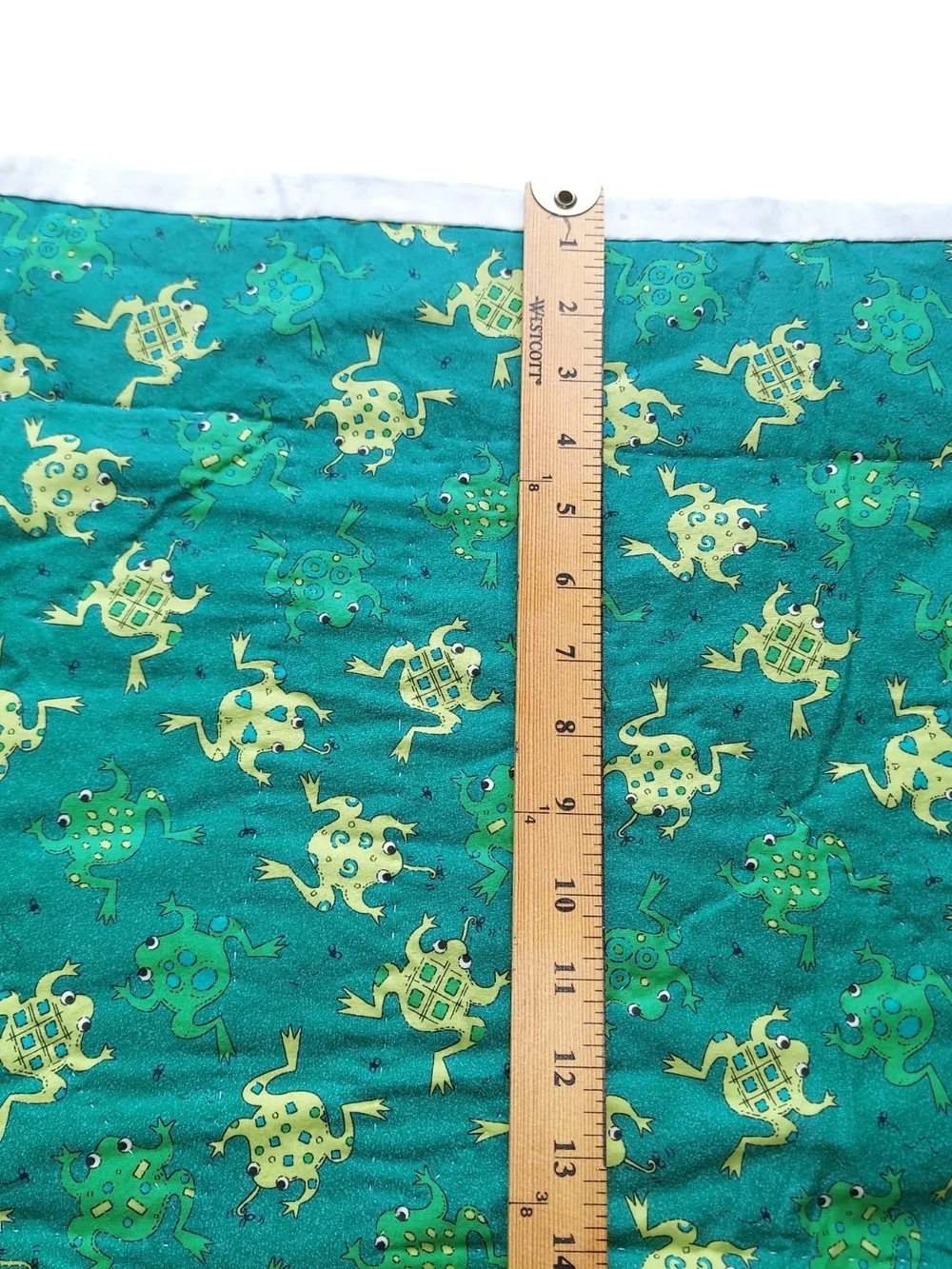 Handmade Reversible Frog Baby Quilt Blanket Green Nursery Crib Stroller 30x42